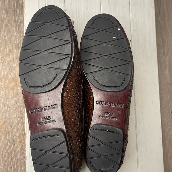 Cole Haan Brown Woven Loafers - Picture 4 of 7
